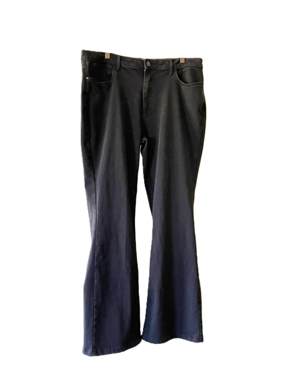 Wrangler High Rise Fierce Flare Jeans Black 16x34 Stretchy